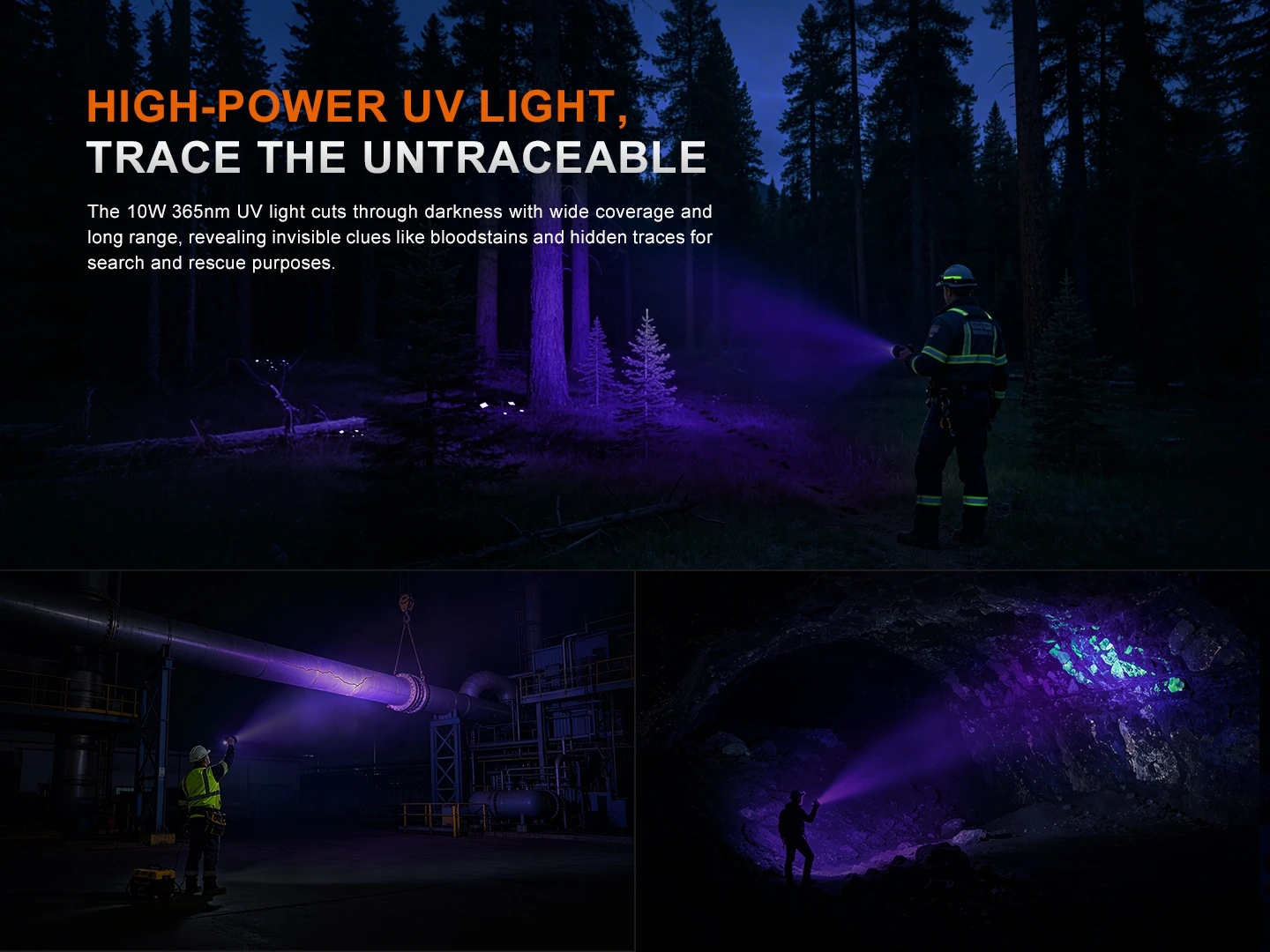 Fenix LR50R V2.0 18000 Lumen Spot and Flood Light with Red and UV